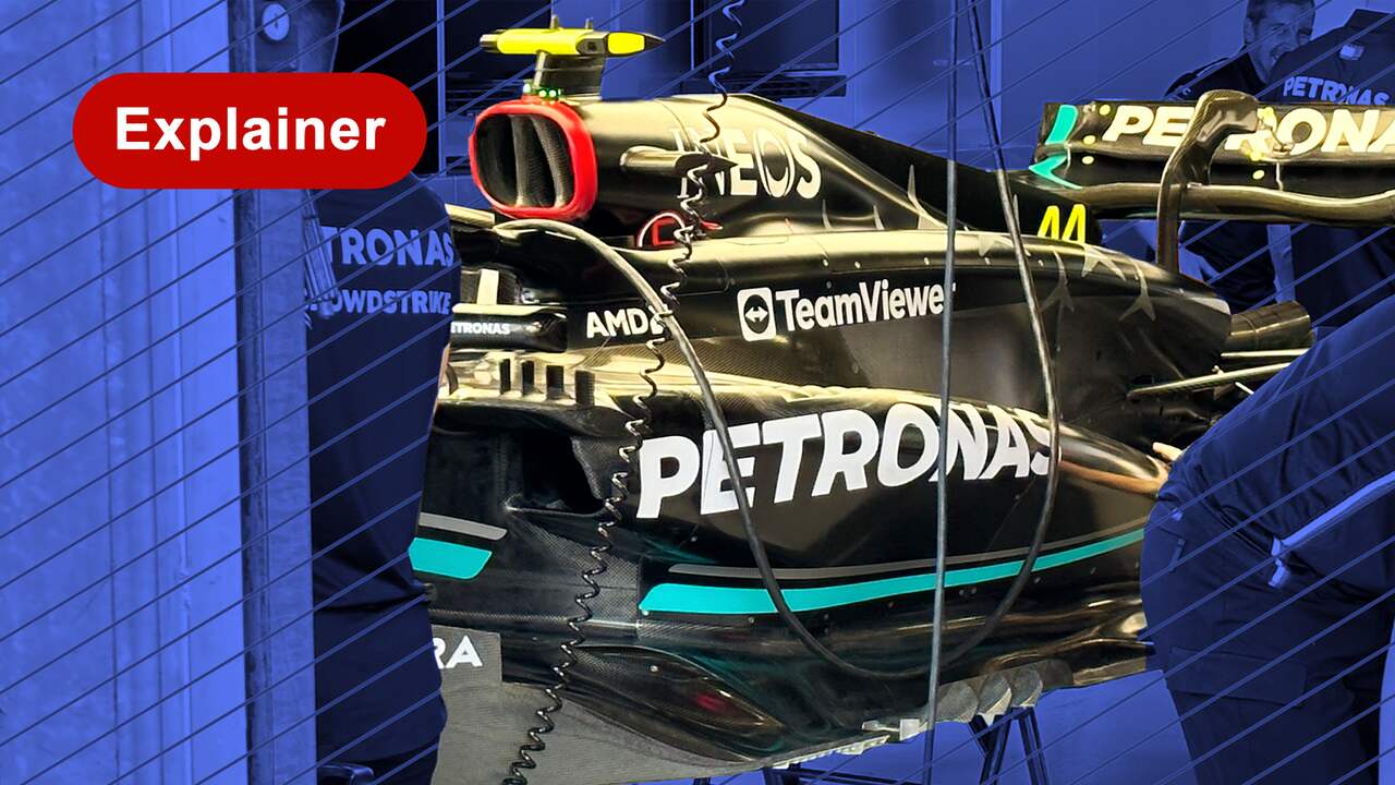 Beeld uit video: Mercedes heeft weer sidepods: zo zien ze eruit en zo werken ze