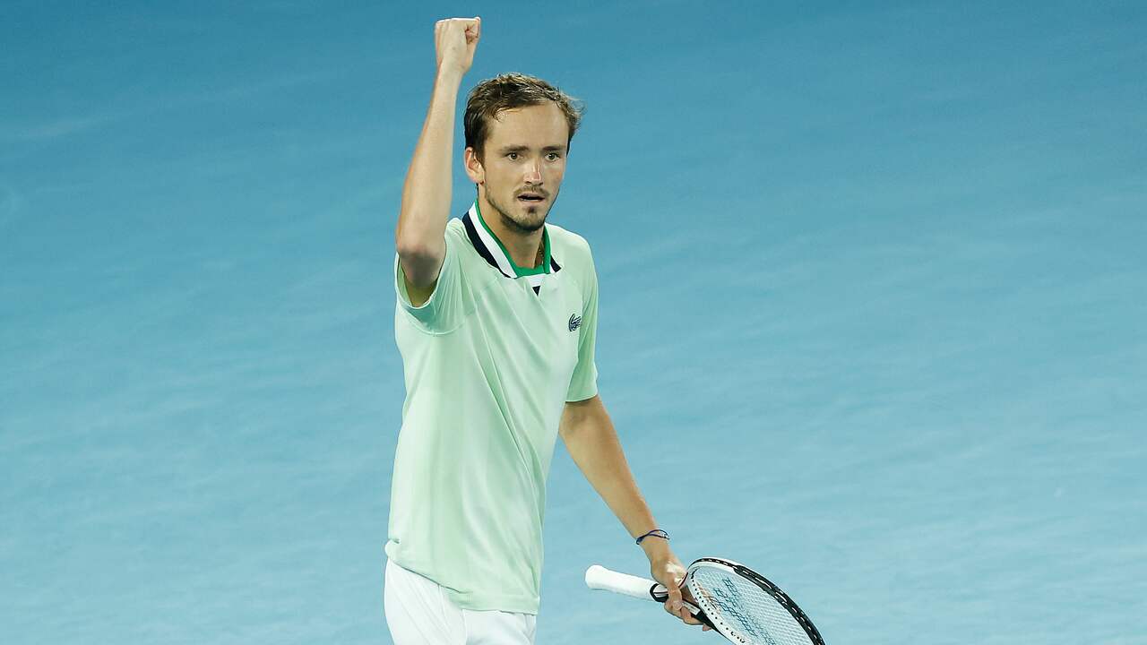 Daniil Medvedev staat voor de tweede keer in de Australian Open-finale.