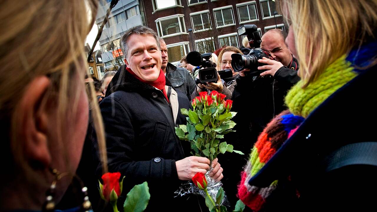 Wouter Bos in 2010 als PvdA-leider.