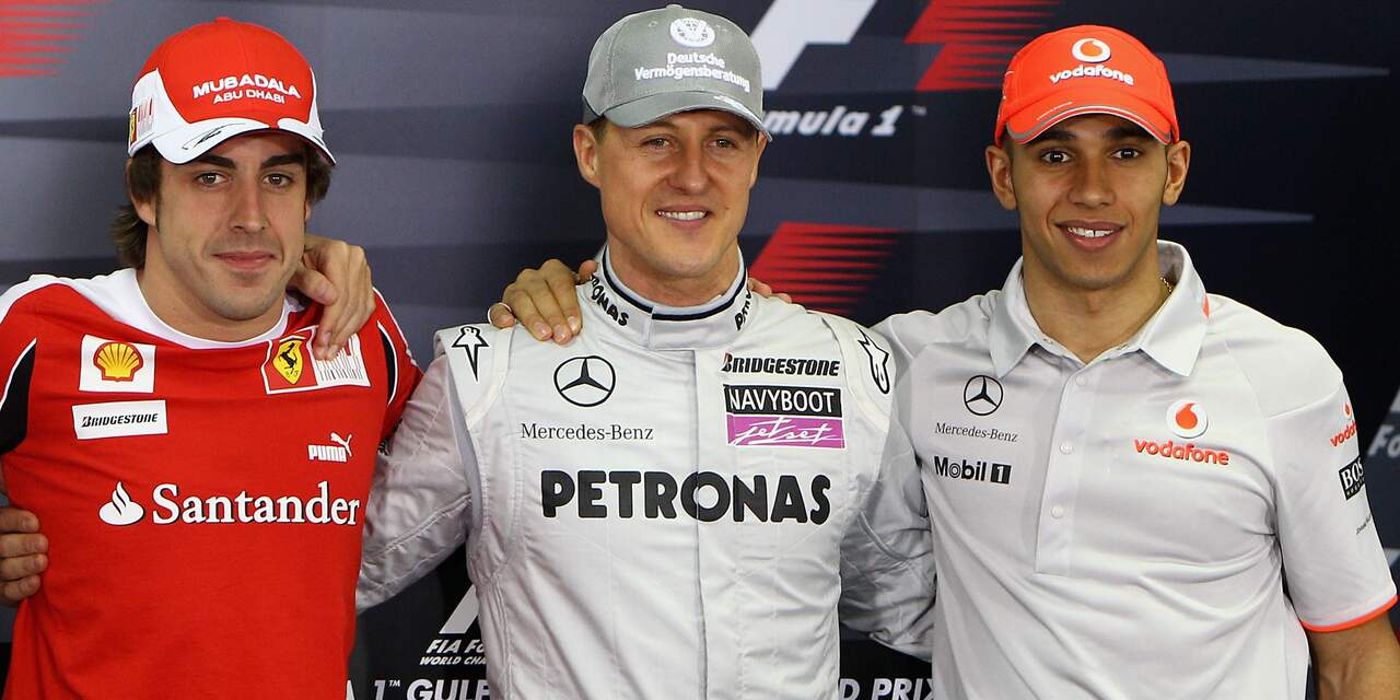 Zo pakten Schumacher, Hamilton en Alonso hun eerste wereldtitel