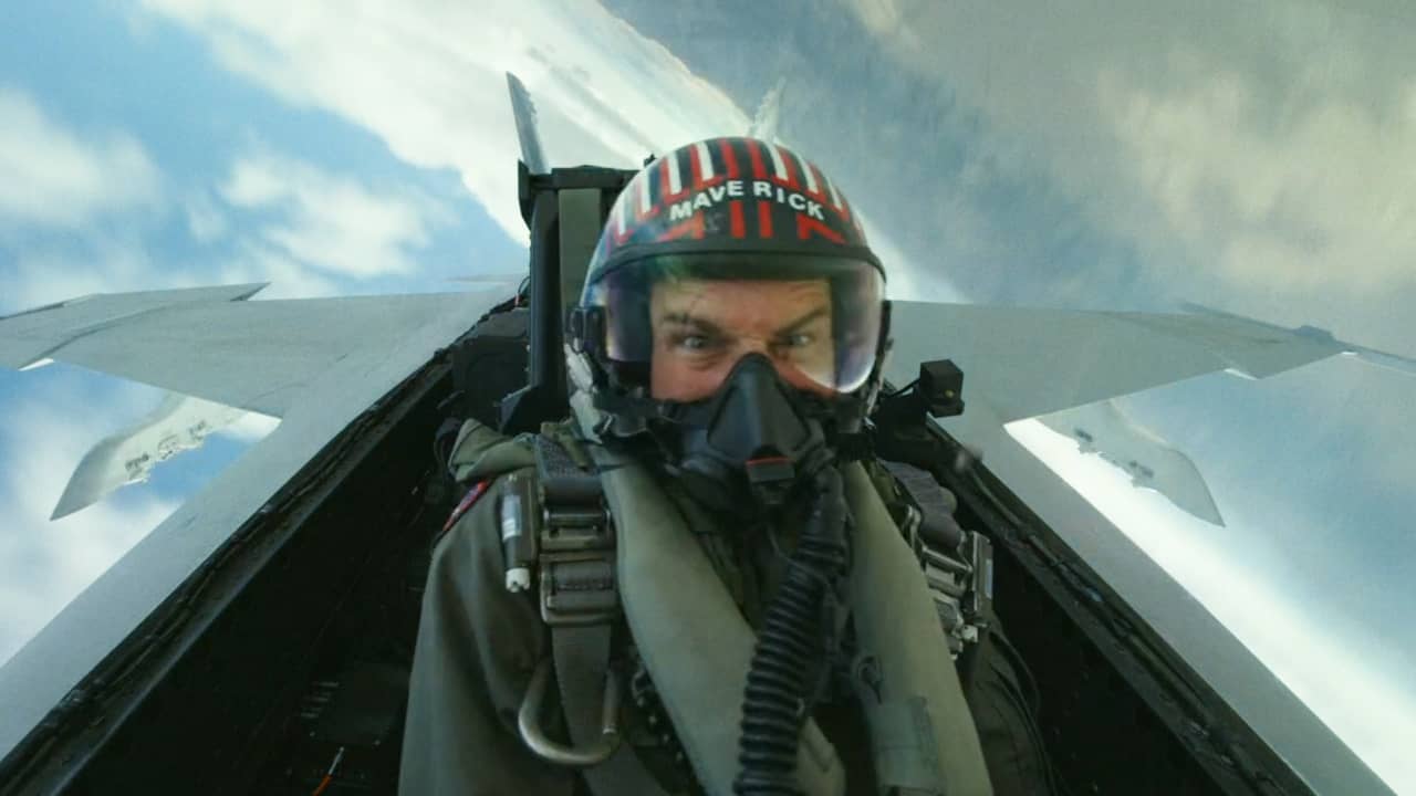 Beeld uit video: Tom Cruise strijdt tegen zwaartekracht bij opnames nieuwe Top Gun