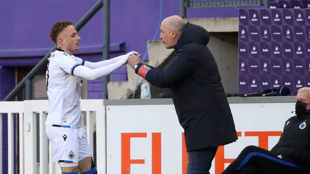 Noa Lang maakte zondag zijn rentree bij Club Brugge en scoorde meteen.