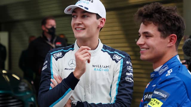 George Russell start als derde, Lando Norris pakte zijn eerste pole