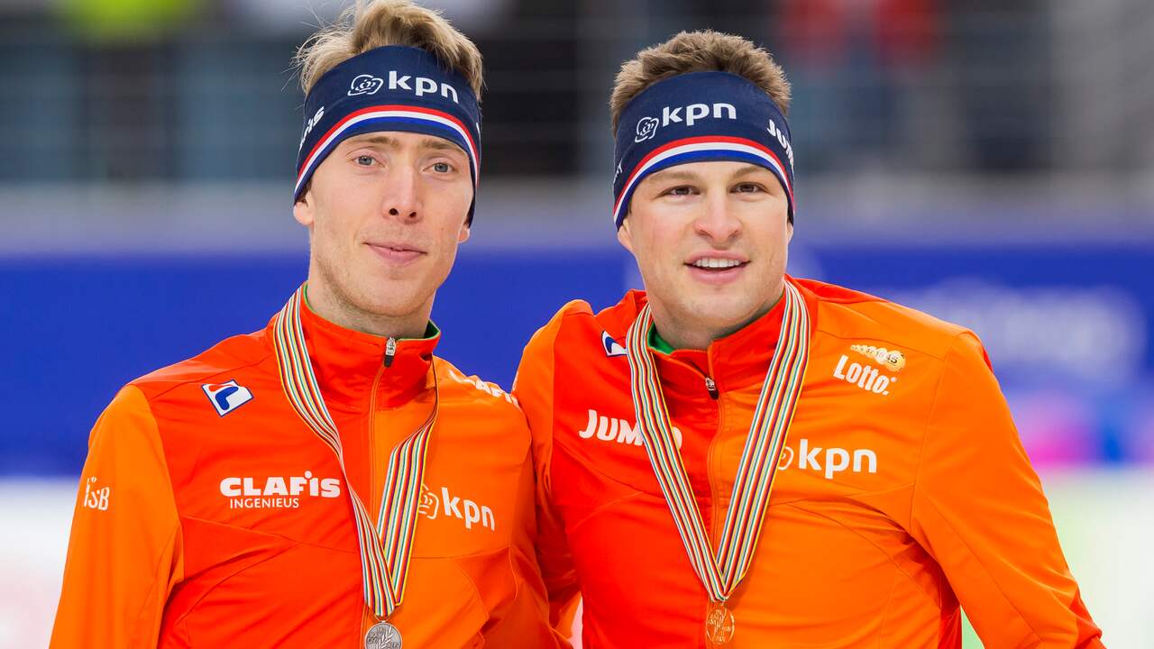 Jorrit Bergsma en Sven Kramer vormen op de Olympische Spelen een koppel op de massastart.