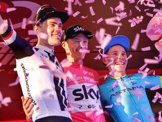 Bekijk het eindklassement van de Giro met Dumoulin als nummer twee