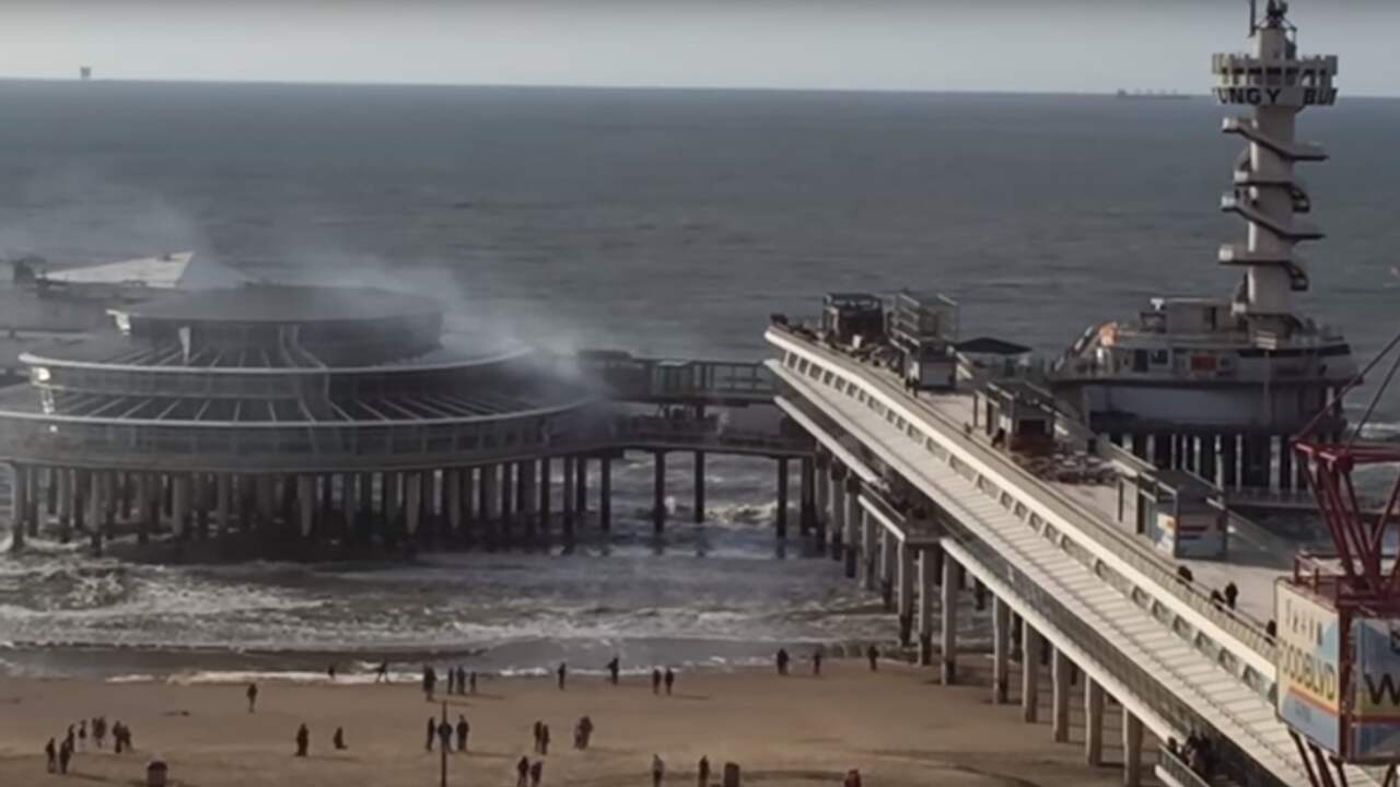 Brand op de Scheveningse Pier