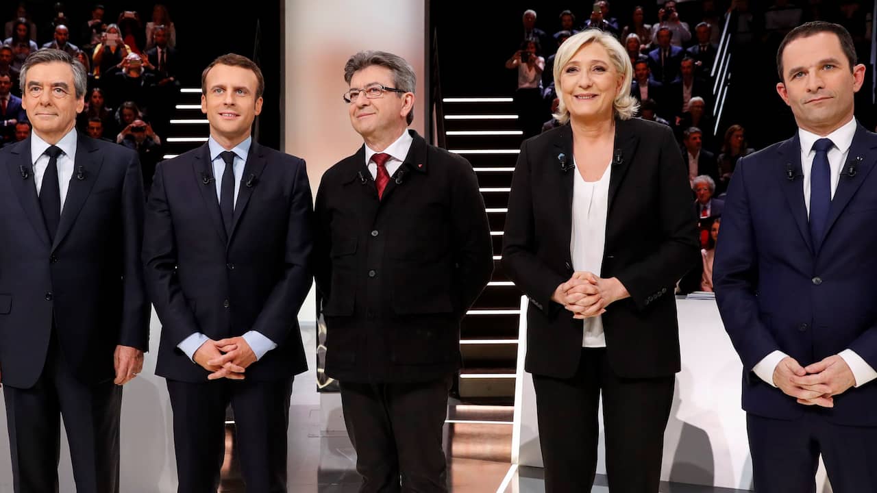 Beeld uit video: Dit zijn de vijf belangrijkste presidentskandidaten in Frankrijk
