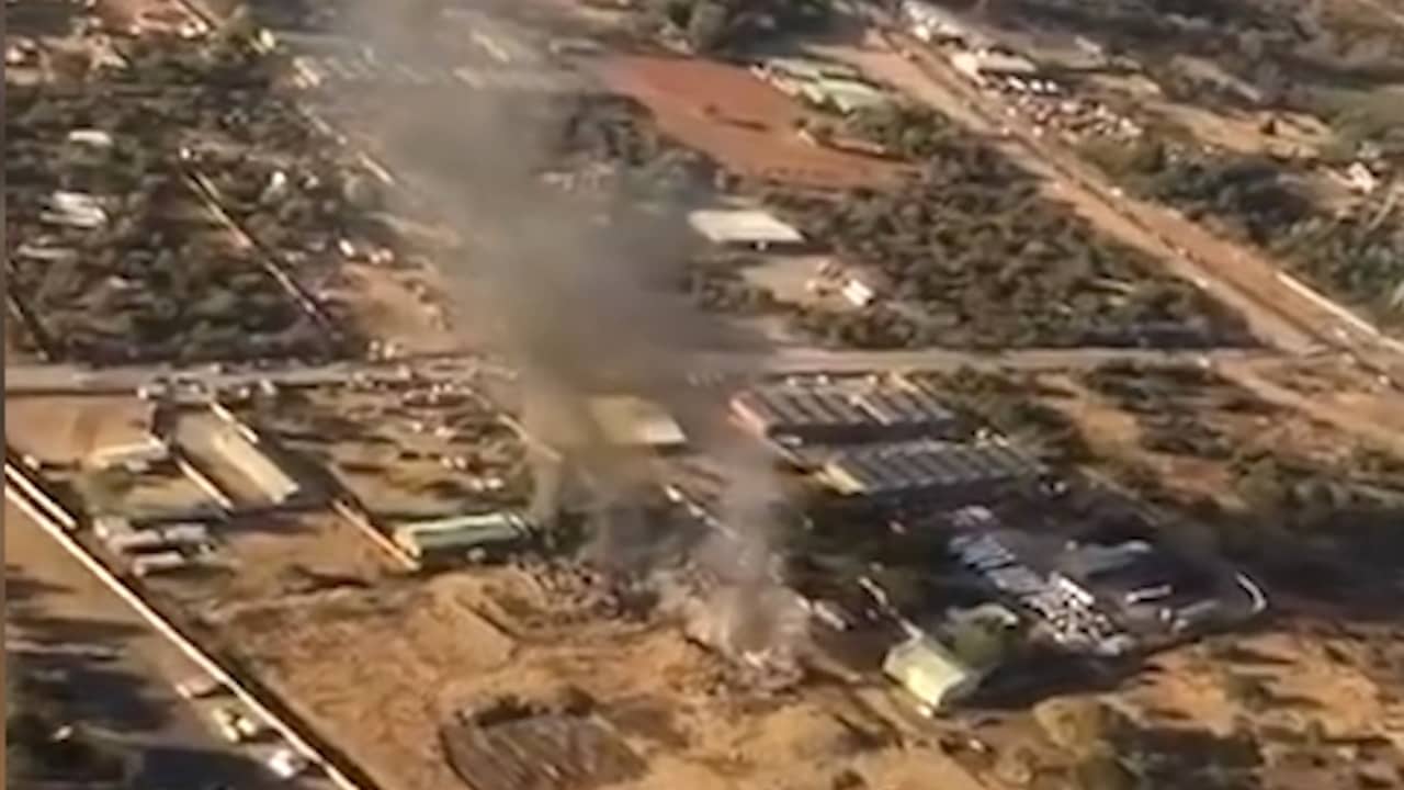 Beeld uit video: Neergestort toestel in Zuid-Afrika vanuit de lucht gefilmd