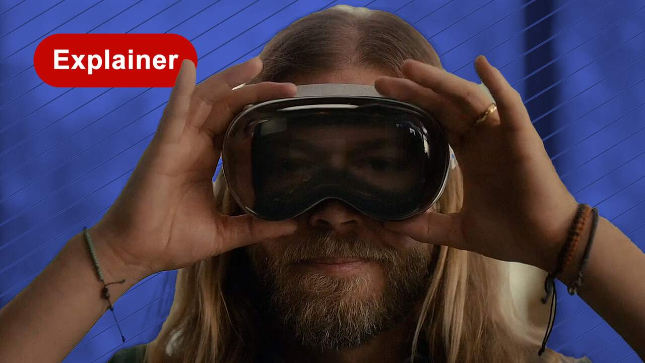 Beeld uit video: Hoe Apple met bril van ruim 3.000 euro de VR-wereld wil veranderen