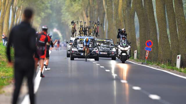 Wout van Aert pakte zijn derde zilveren medaille ooit op een WK.