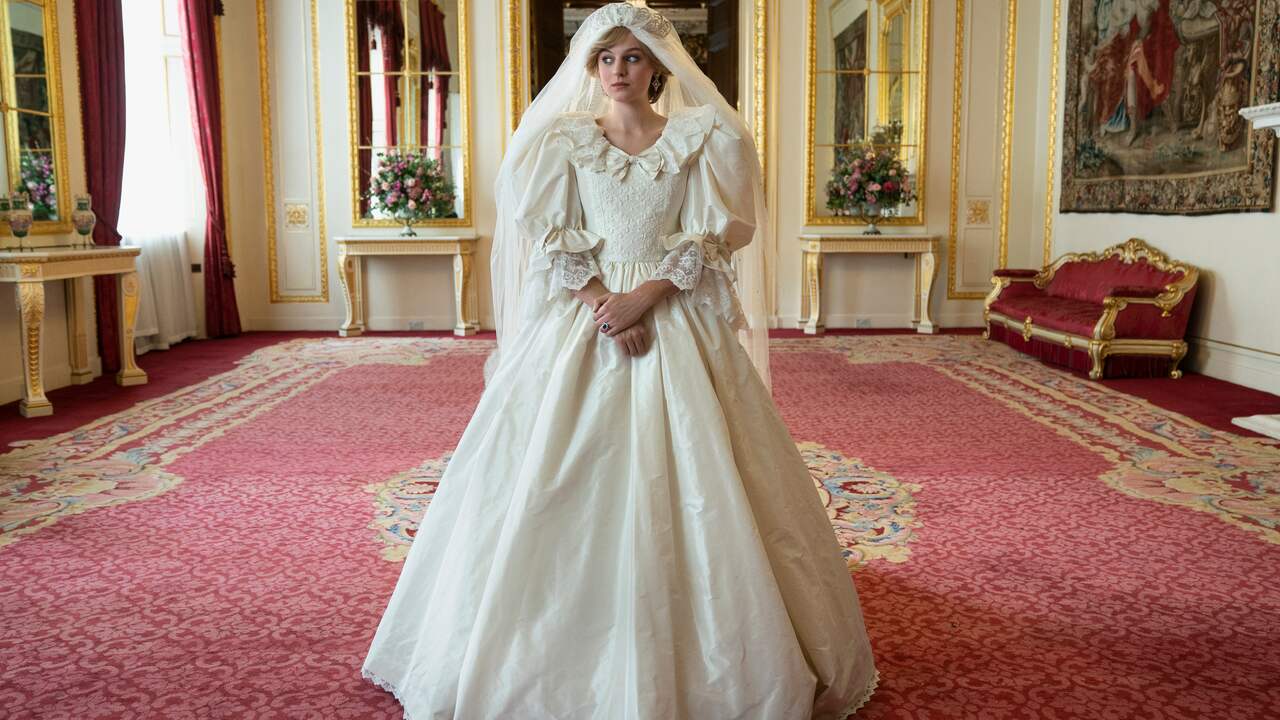 Diana’s historical wedding dress recreated for The Crown: ‘Everyone fell silent’ |  NOW