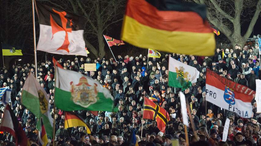 Demonstratie Pegida in Dresden