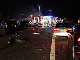 Vier doden bij groot verkeersongeval op A59 bij Sprang-Capelle