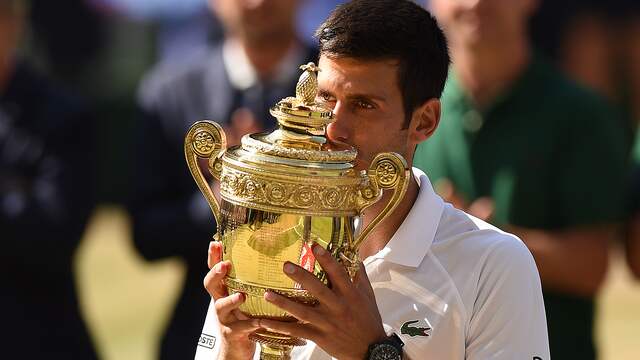 Novak Djokovic won de laatste twee edities van Wimbledon.