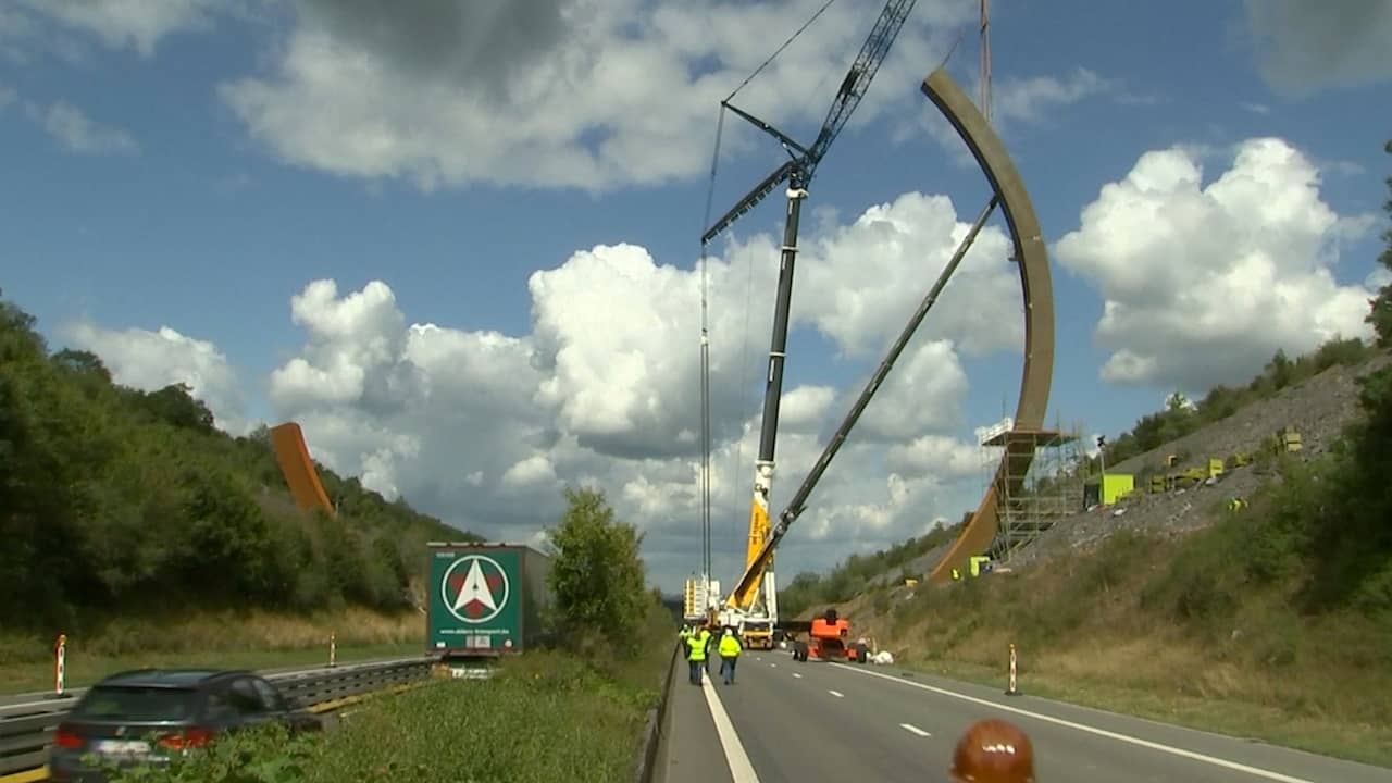 Beeld uit video: België begonnen met bouw van grootste sculptuur in Europa