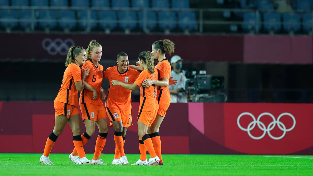 Beeld uit video: De mooiste (en opvallendste) goals bij debuut Oranjevrouwen op Spelen