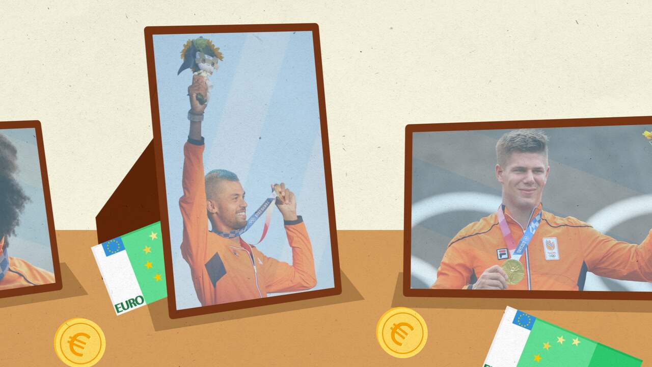 Beeld uit video: Van 6 ton tot niets: dit krijgt een olympiër voor een medaille