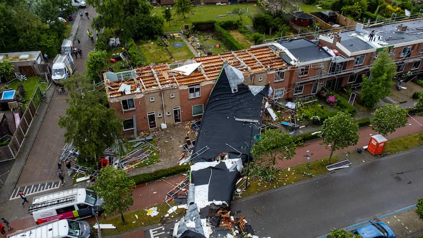 Schade door windhoos Zierikzee