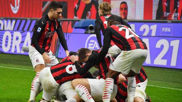Theo Hernández maakte de winnende voor AC Milan.