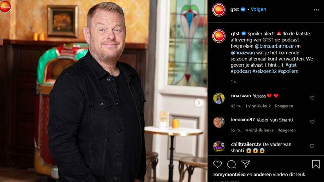 Martijn Fischer is zeer binnenkort te zien in Goede Tijden, Slechte Tijden. (Foto: Instagram/GTST)