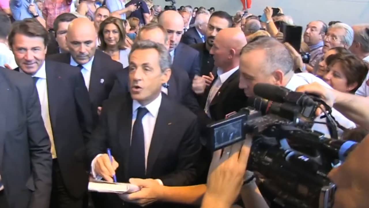 Beeld uit video: Sarkozy vervolgd voor sjoemelen met campagnegeld in 2012