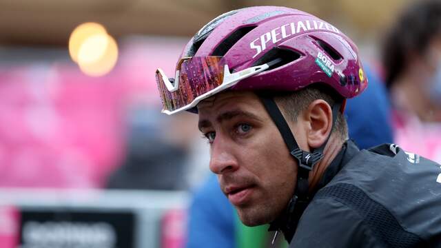 Peter Sagan kwam solo over de meet in Slowakije.