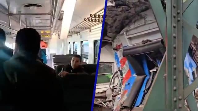 Passagier filmt beschadigde coupé na treinbotsing in Argentinië