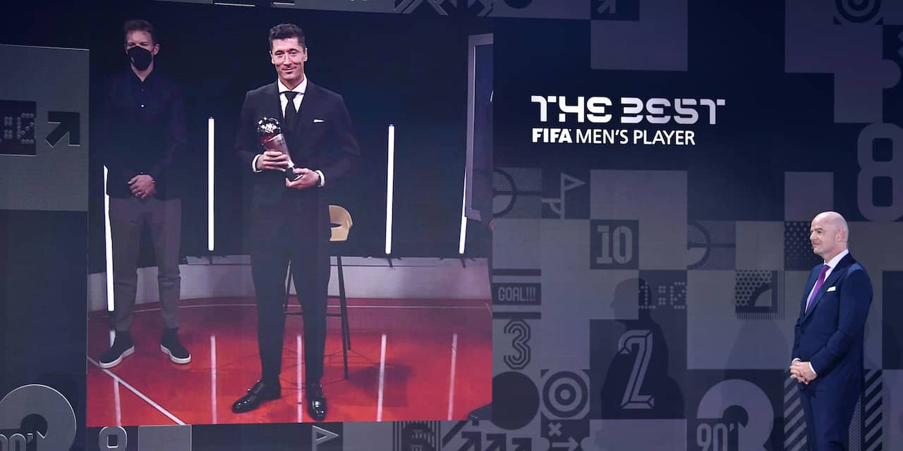 Bayern-spits Lewandowski opnieuw verkozen tot Wereldvoetballer van het Jaar