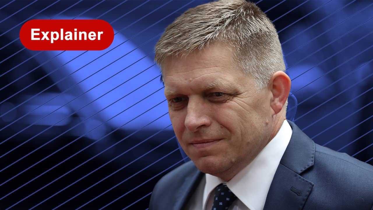 Beeld uit video: Dit is de pro-Russische Slowaakse leider waar het Westen niet blij mee is