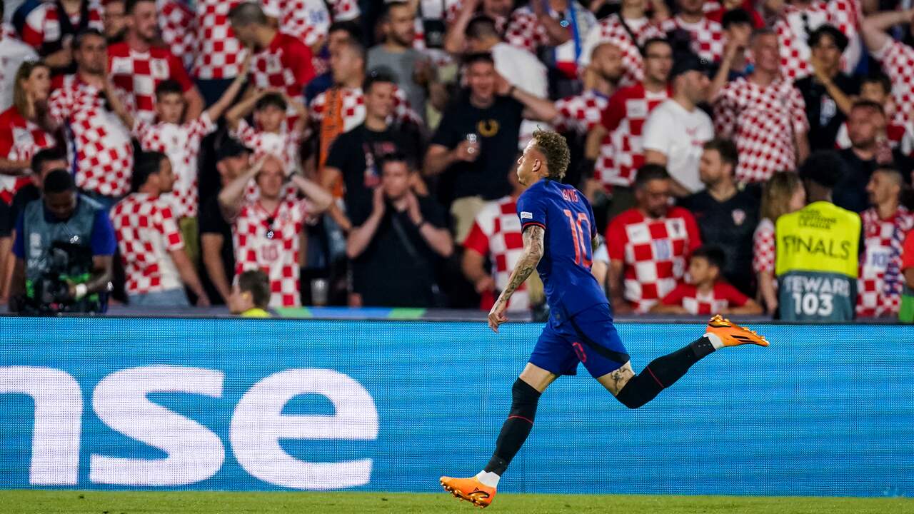 Кадър от видеото: Ноа Ланге поведе с 2-2 срещу Хърватия в добавеното време