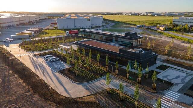 Bedrijventerrein van CTP, net buiten Boekarest.