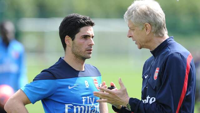 Mikel Arteta werkte als speler al samen met Arsène Wenger.