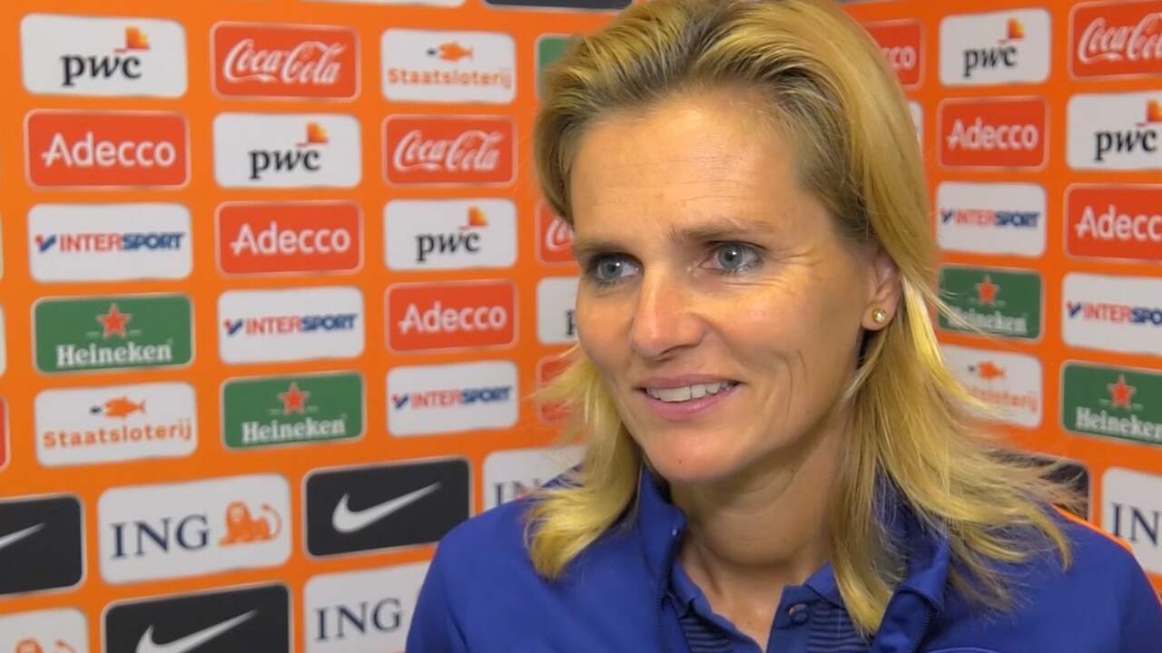 Beeld uit video: Wiegman wil in kwartfinale EK laten zien hoe goed Oranje kan voetballen