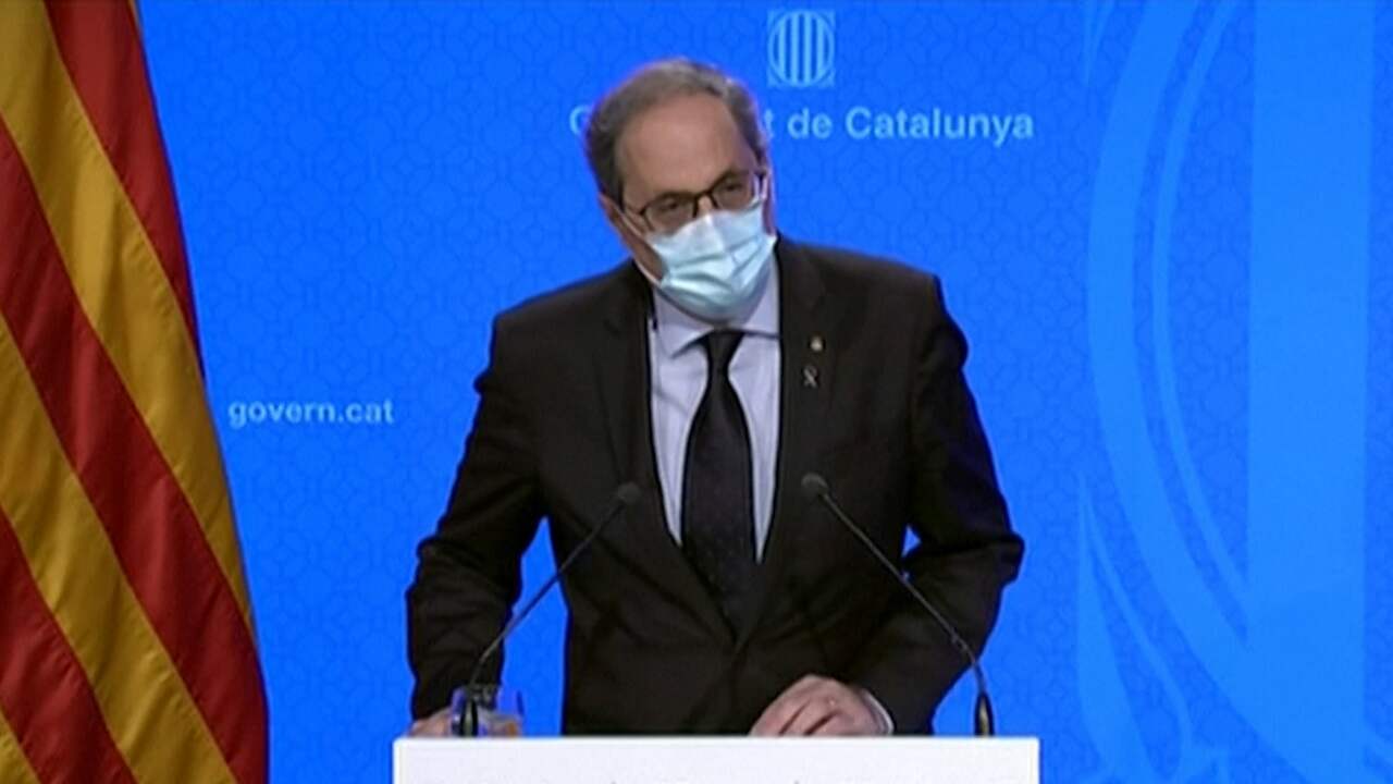 Beeld uit video: Catalaanse leider waarschuwt jongeren: 'Wees verantwoordelijk'