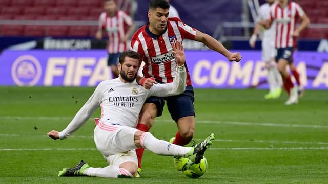 Atlético Madrid gaf de voorsprong in de slotfase uit handen.