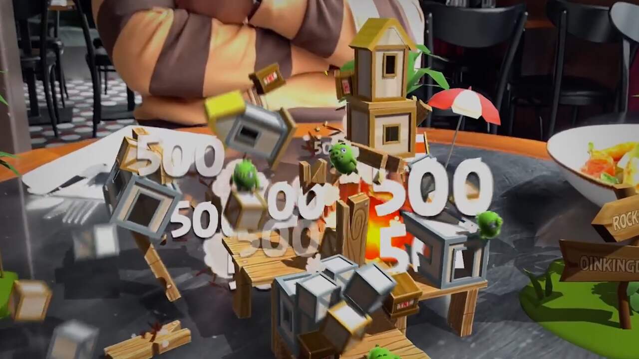 Beeld uit video: Gametrailer toont Angry Birds in augmented reality