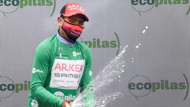 Nairo Quintana legde de basis voor zijn eindzege in de Ronde van Asturië in de openingsrit.