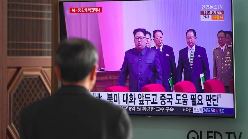 Noord-Koreaanse leider Kim Jong-un sprak met Xi in China