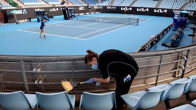 Op de Australian Open gelden strikte regels vanwege het coronavirus.