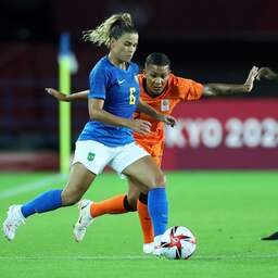 Oranjevrouwen zo goed als zeker van kwartfinale Spelen na 3-3 tegen Brazilië