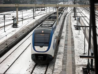 trein, sneeuw