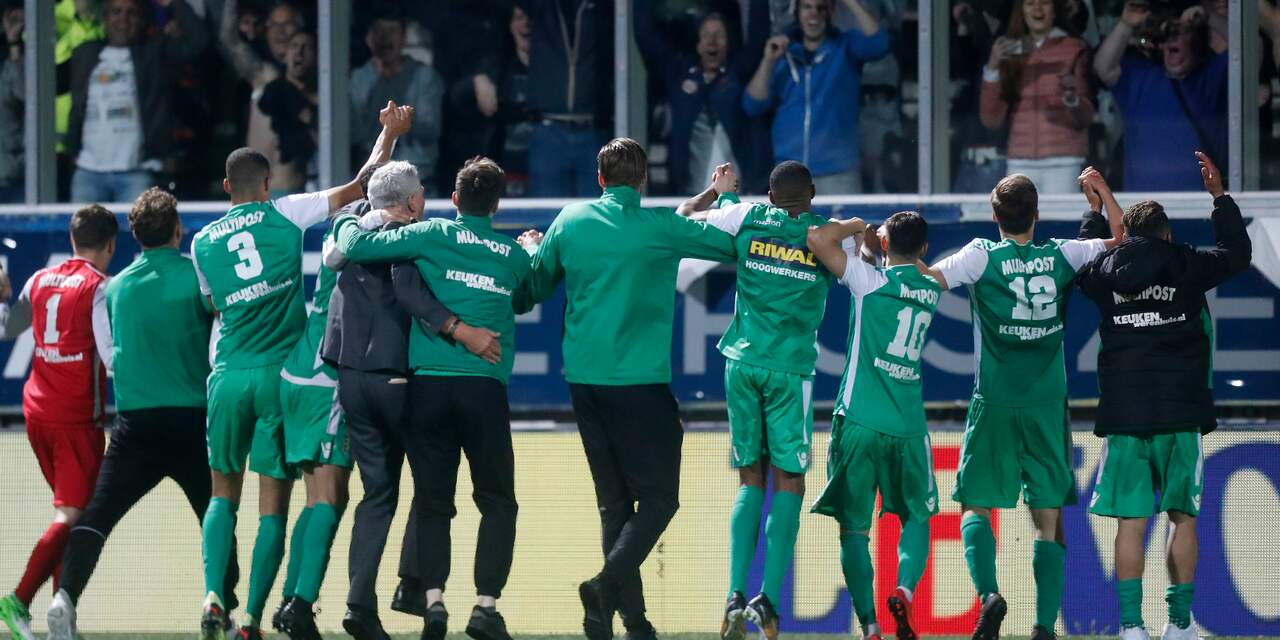 FC Dordrecht op miraculeuze wijze naar halve finales play-offs
