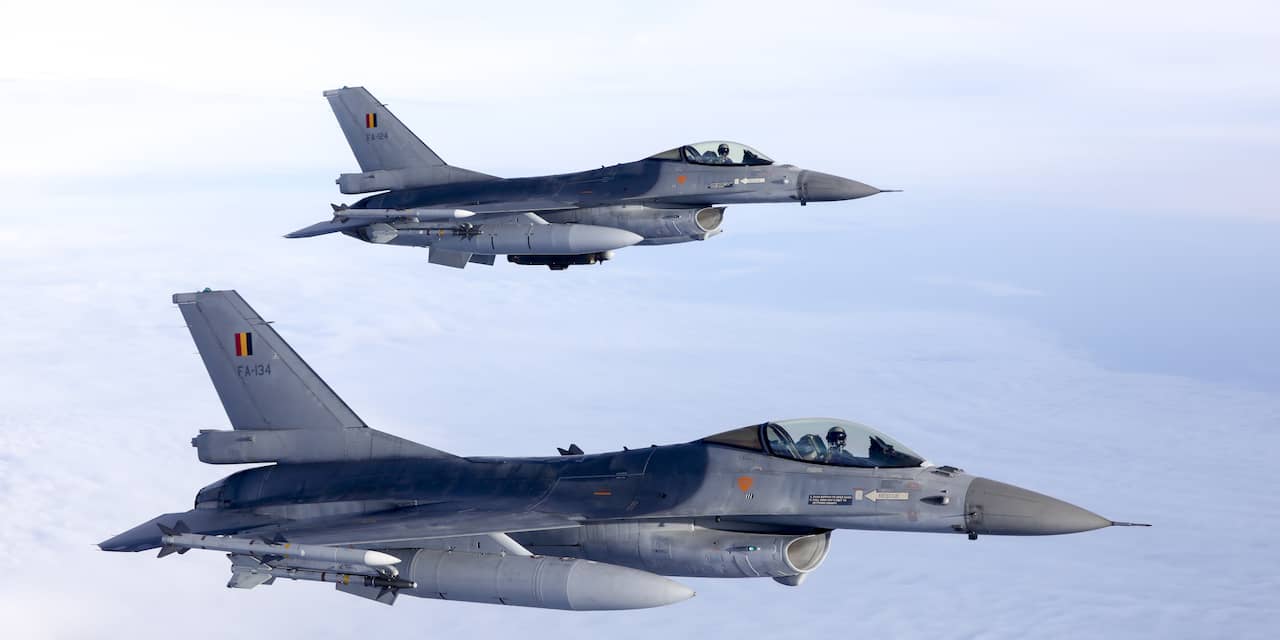 Belgische F-16's onderscheppen vliegtuig boven Nederland na bommelding