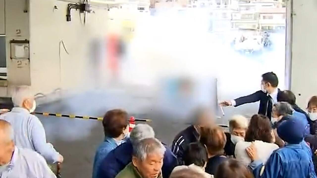 Man gooit rookbom naar Japanse premier NU.nl