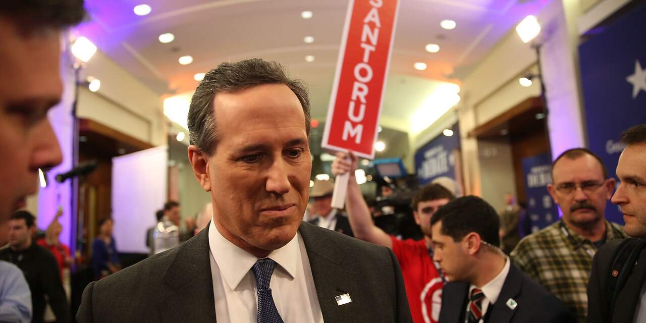 Republikein Rick Santorum trekt zich ook terug als presidentskandidaat