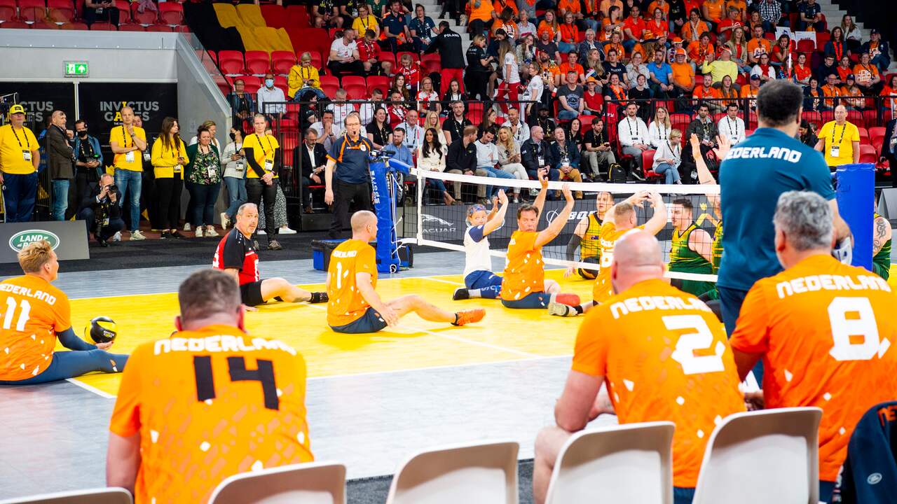 Bij het zitvolleybal nam Nederland het zondag op tegen Australië.
