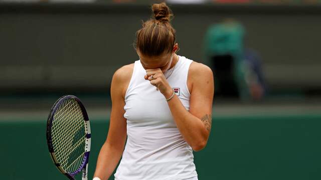Karolína Plísková kan haar geluk niet op met haar finaleplek op Wimbledon.
