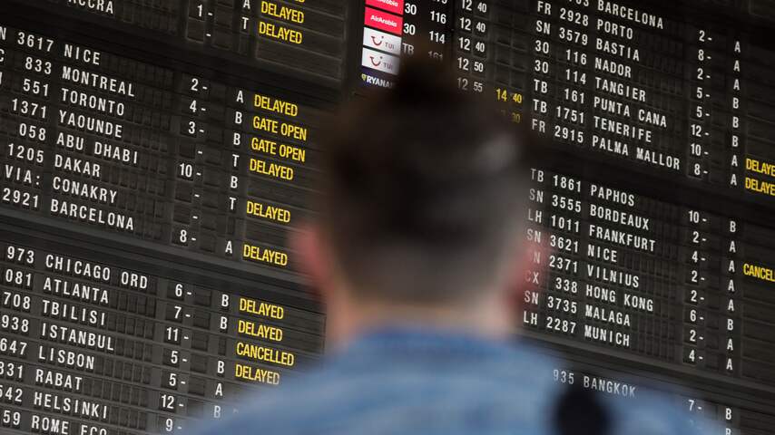 Hinder voor Nederlands vliegverkeer door staking op Brussels Airport