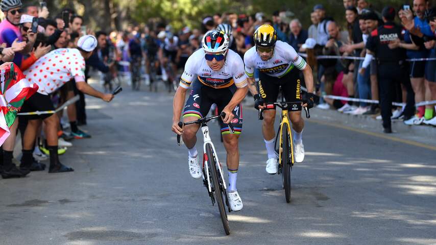 Roglic pareert aanval van Evenepoel in slotrit en wint Ronde van Catalonië