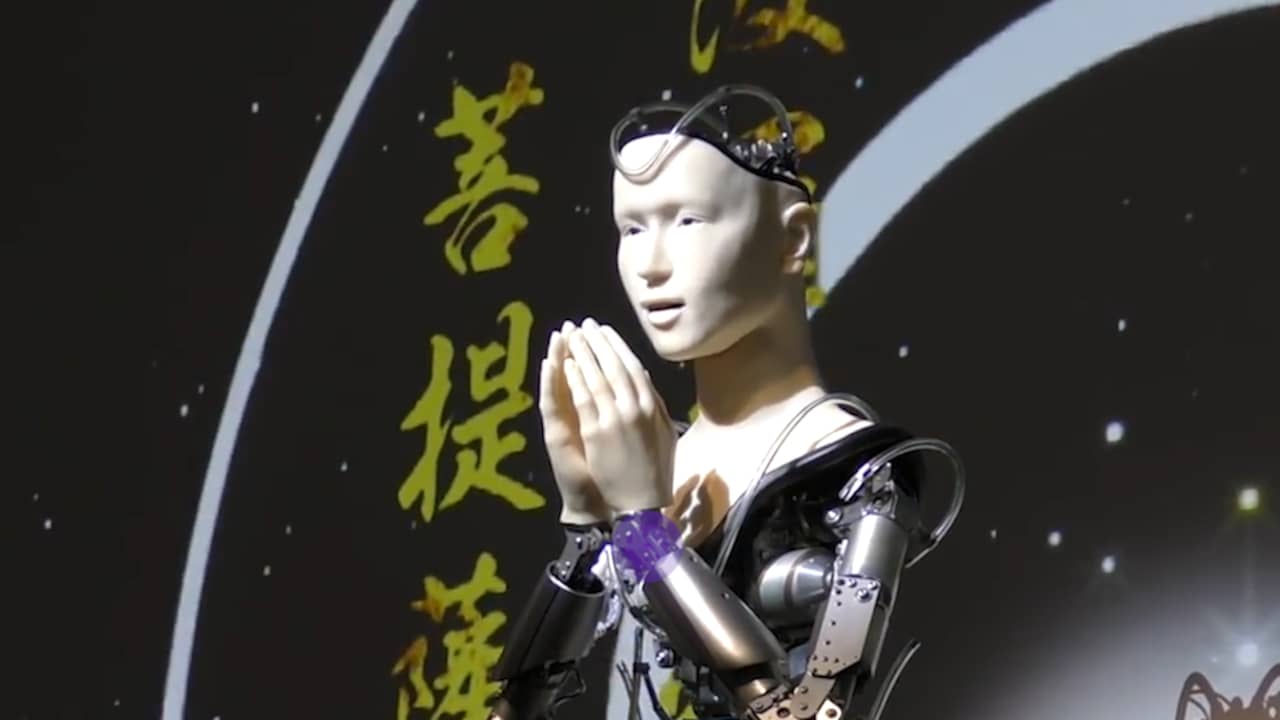 Beeld uit video: Tempel in Japan neemt robotpriester in dienst